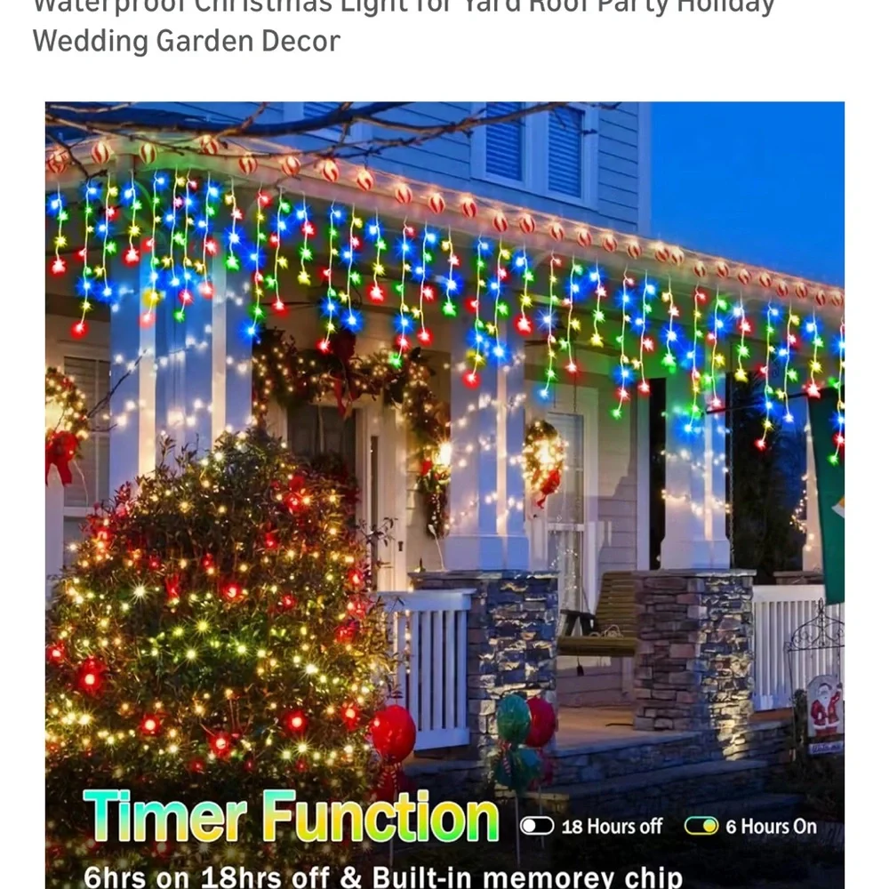 Multicolor LED String Lights for Holiday Decor 98 ft 900 LED  ***NEW***